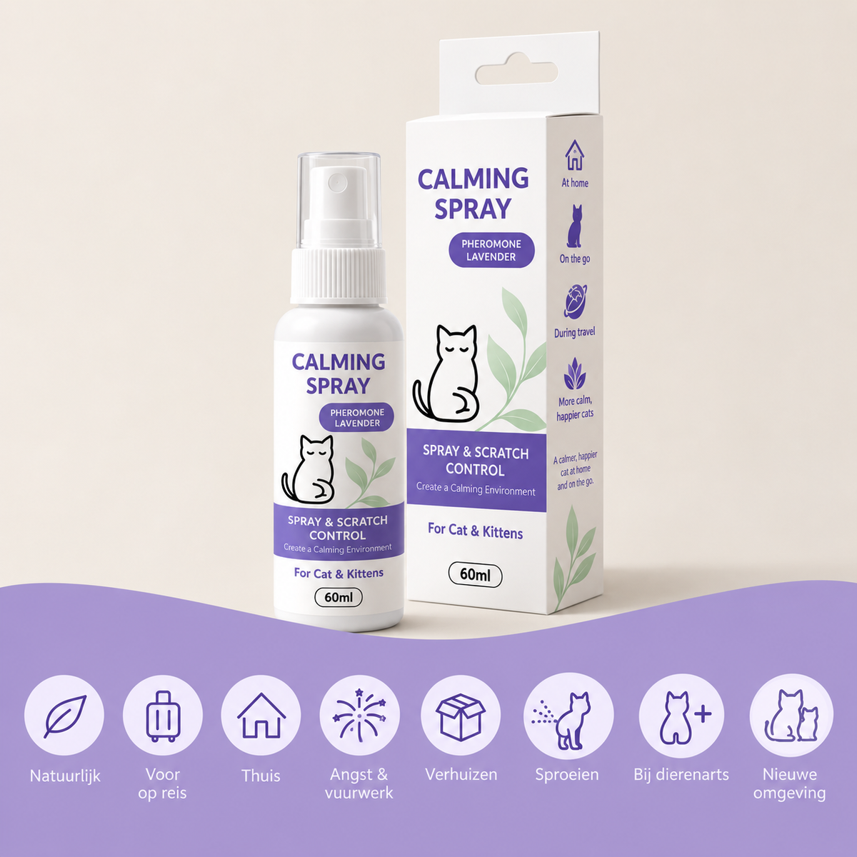 Kalmerende katten spray